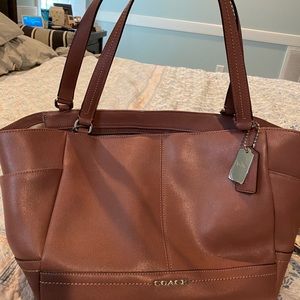 Authentic Coach Mauve Leather tote